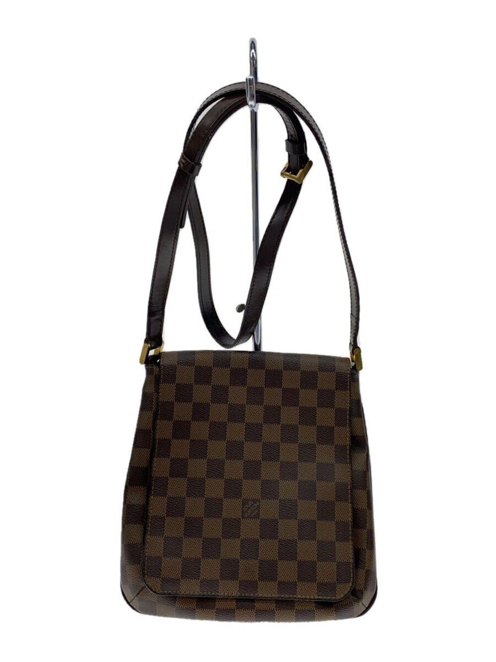 LOUIS VUITTON Musette Salsa Damier Ebene Brown Long Shoulder Bag Brown